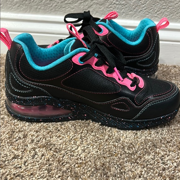 Skechers Black and Pink Athletic Shoes - Picture 11 of 12